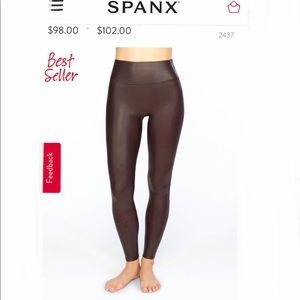NWT Spanx Faux Leather Leggings
